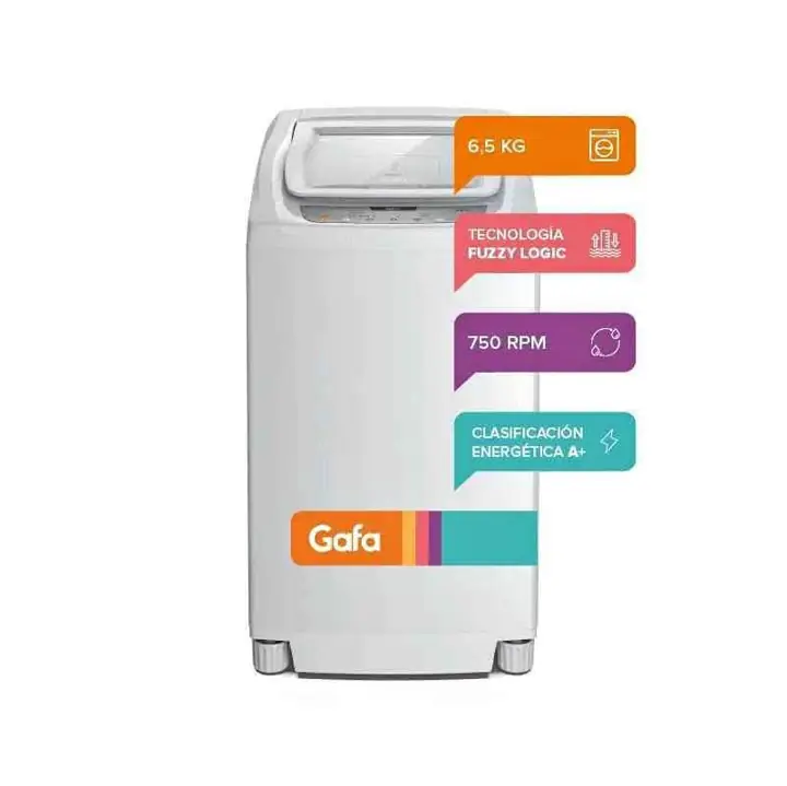Lavarropas Automático Gafa DigiFit 6,5 kg – Carga Superior