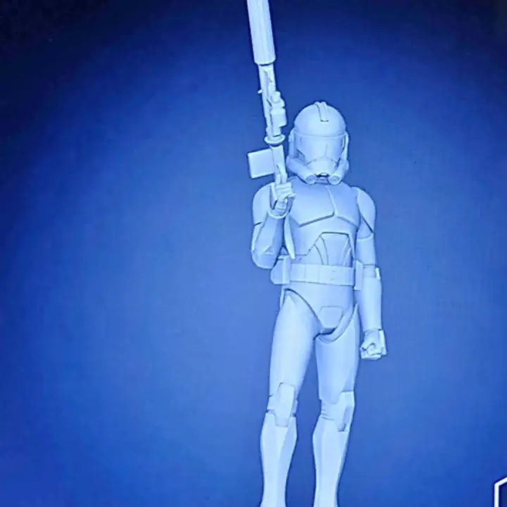 Clones troopers animados 3d (sin pintar entre 35 y 40cm)