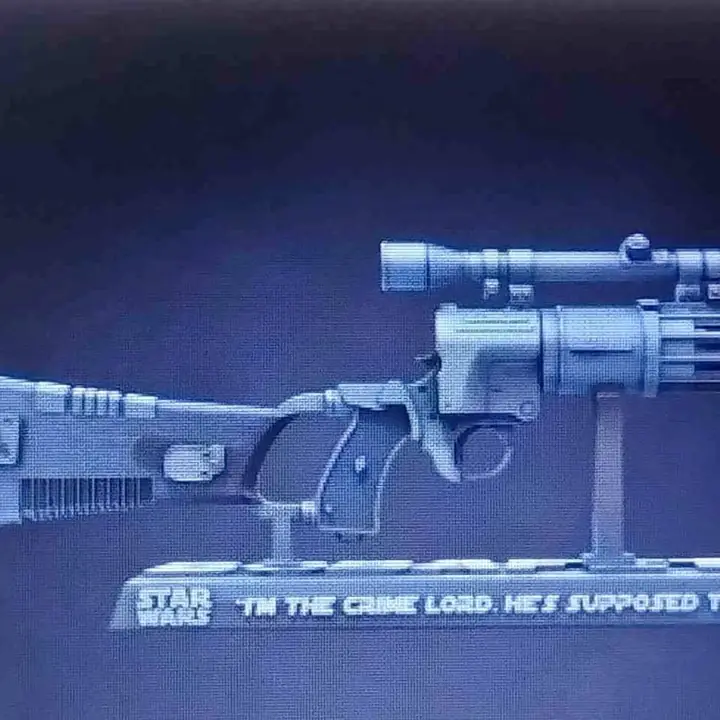 Blaster boba fett 82cm sin pintar tamaño real