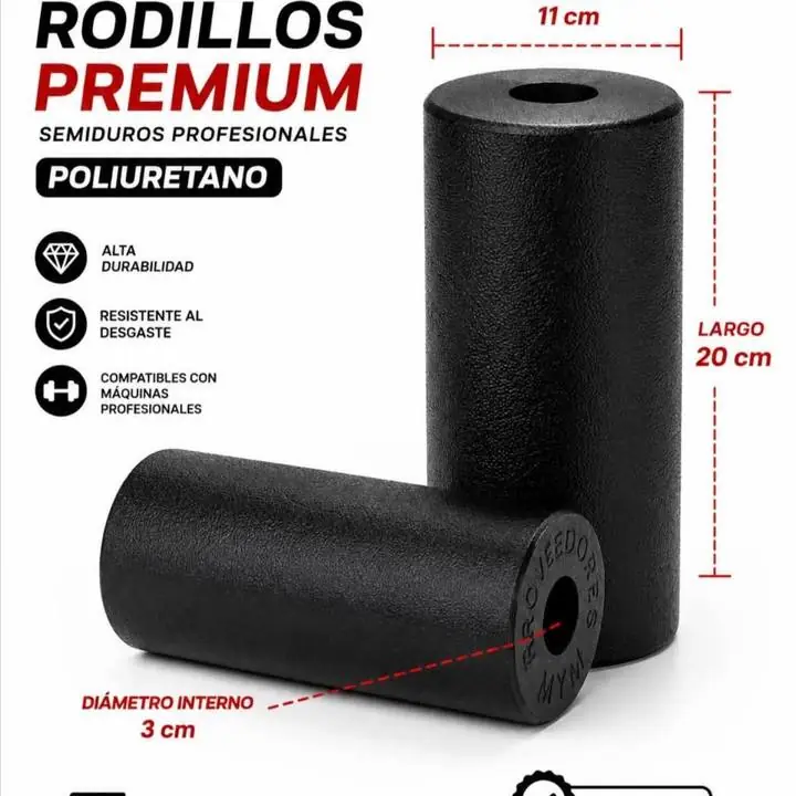 Fabricante de rodillos poliuretano gimnasio