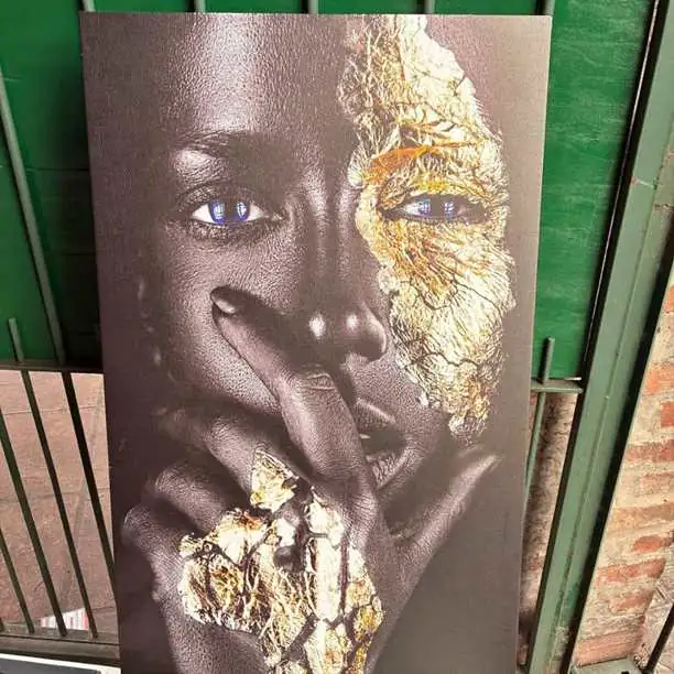 Cuadro mujer africana