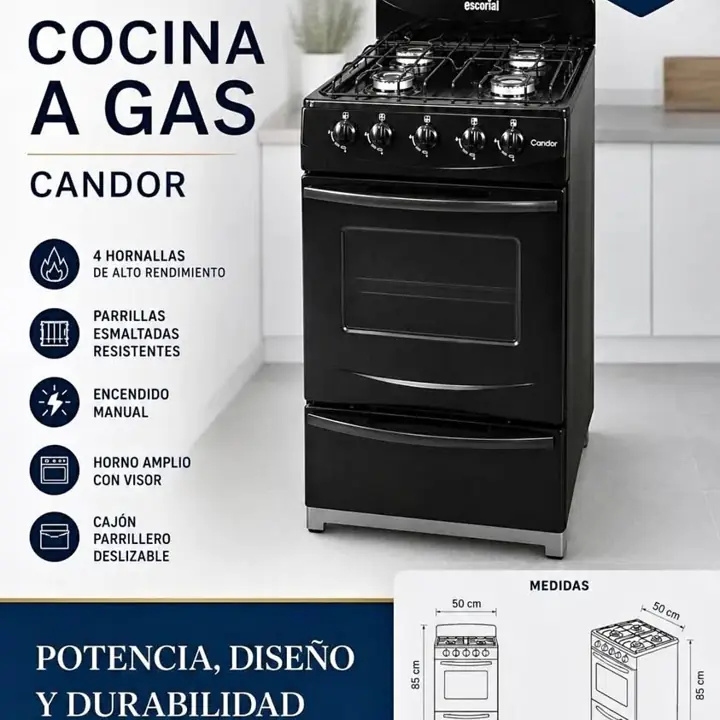 Cocina Escorial a gas