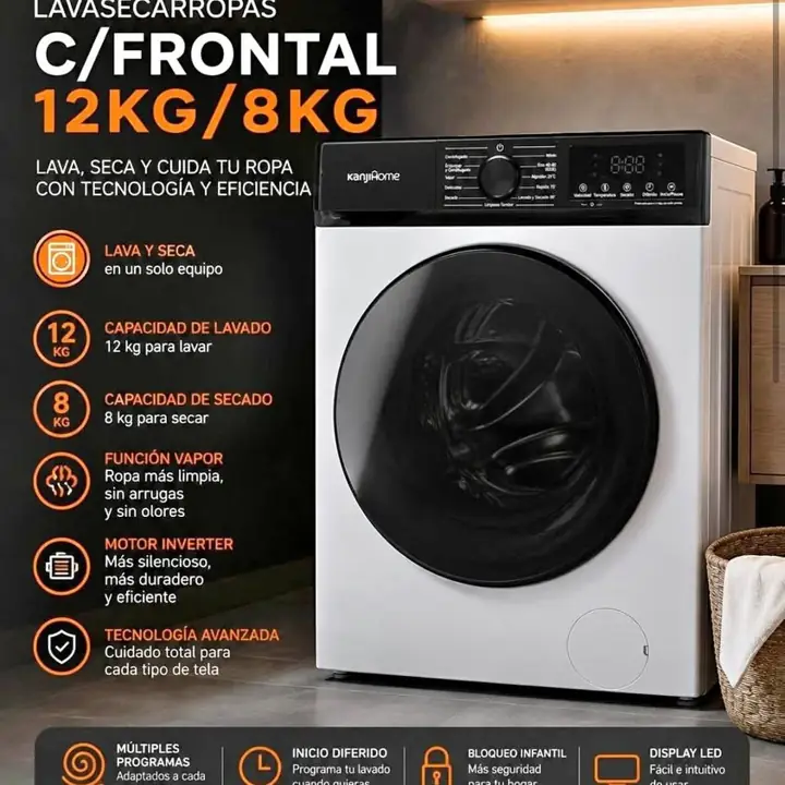 Lavasecarropa KANJIHOME 12KG