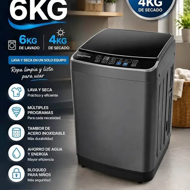 Lavasecarropa KANJIHOME 6KG