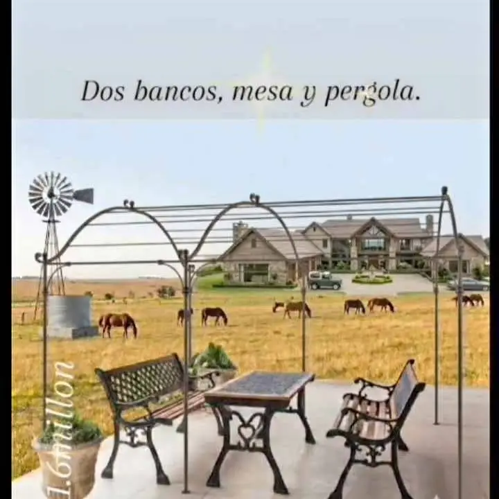 Para la interperie fábrica de Pérgola más juego de jardin