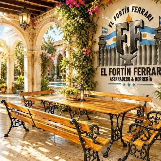 El modelo colonial 4 bancos y la mesa. Soy fabricante También puede ser mesa ratona. 1.000.000