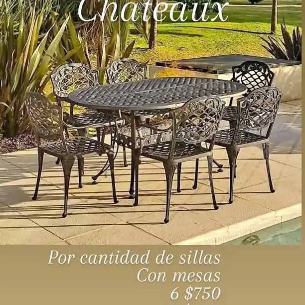 Promo oferta chateaux o Boston de 4 sillas y mesa $580mil
