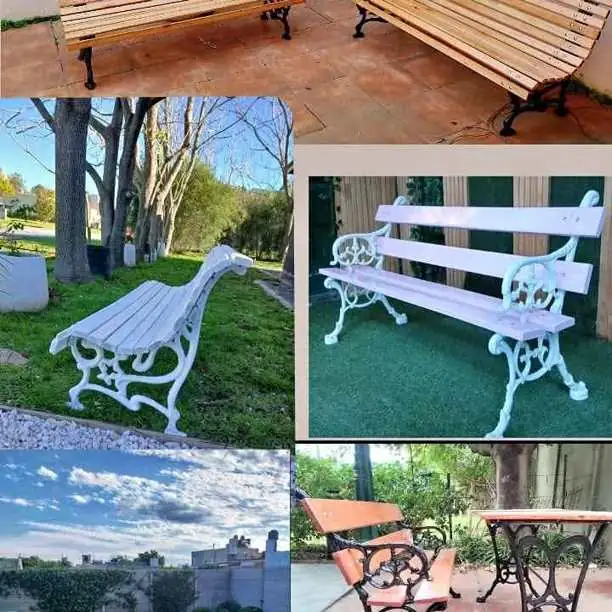Oferta Bancos y mesas Nuevos a estrnar.exterior e interior de jardin
