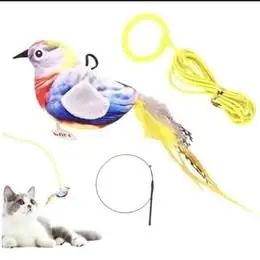 Juguetes para Gatos Interactivo de Pájaro con Sonido