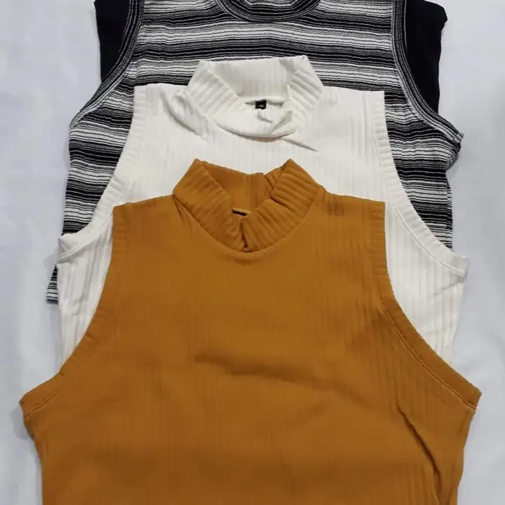Musculosas con cuello de morley talles S,M, L