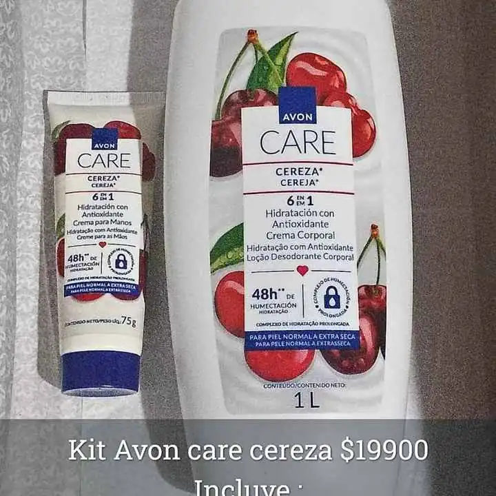 Kit en promo Avon care cereza