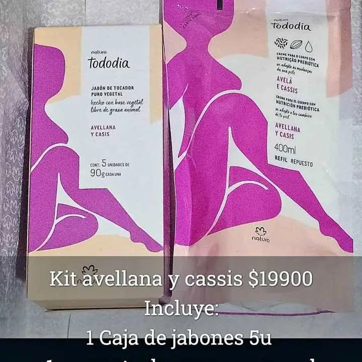 Kit en promo avellana y cassis