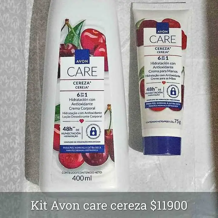 Kit en promo Avon care cereza