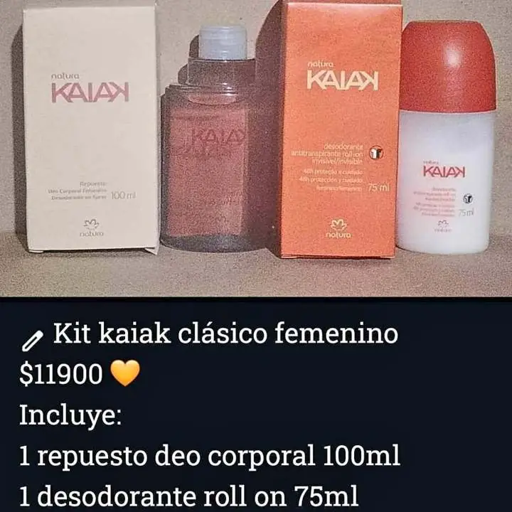 Kit en promo Kaiak clásico femenino