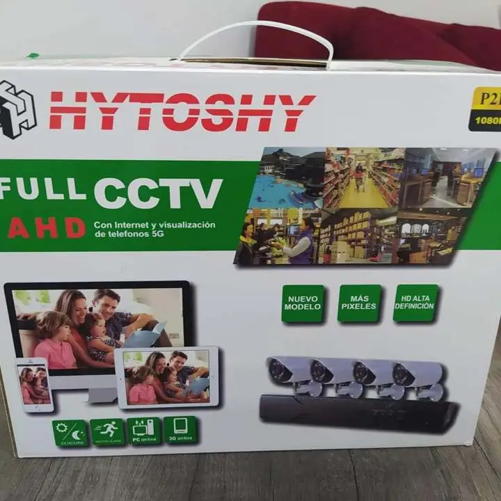Kit de Seguridad 4 cámaras Hytoshy Full HD 1080p 5G
