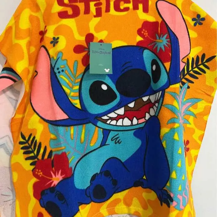 Ponchitos infantiles Disney microfibra ideal para la playa o pileta
