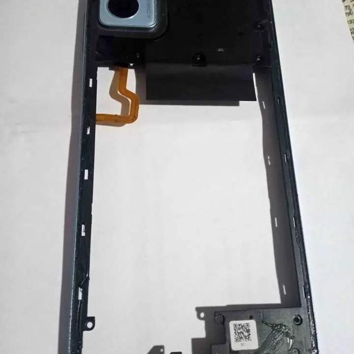 Moto E22i contramarco bisel contramarco flex huella botones, tapa caramas