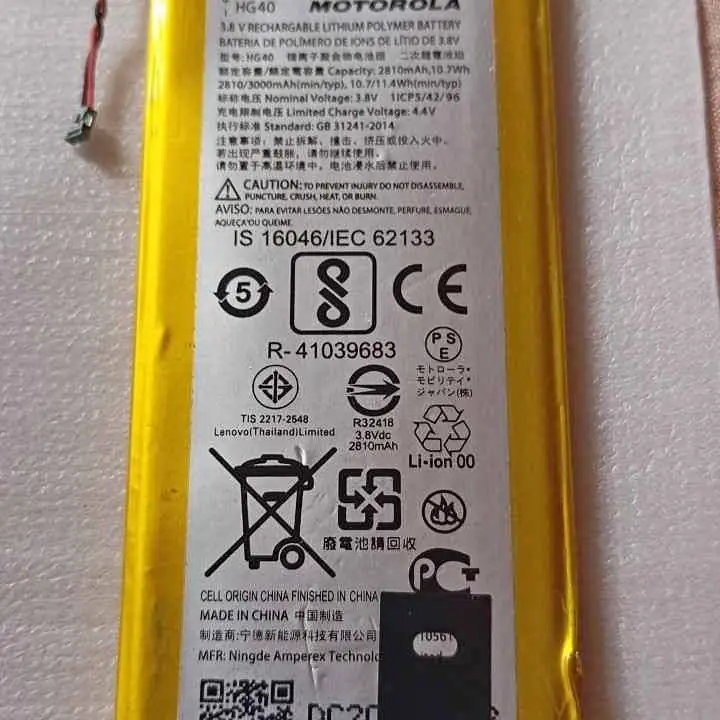 Moto G5S bateria original sacada de equipo