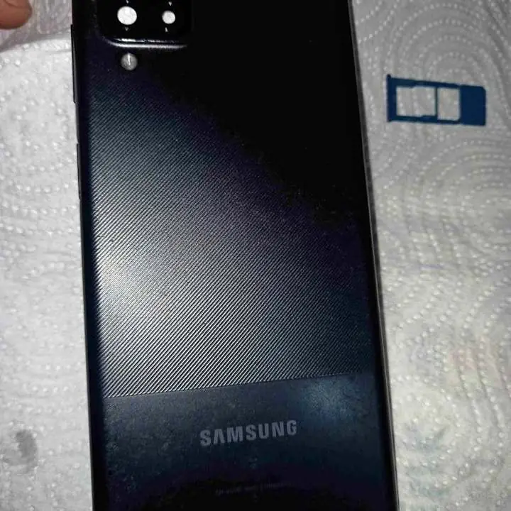 Samsung A12 TAPA + BOTONES + HUELLA (repuesto no tel)