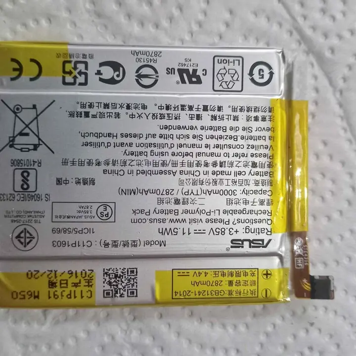 Asus zenfone 3 - 5,7 bateria original sacada de equipo
