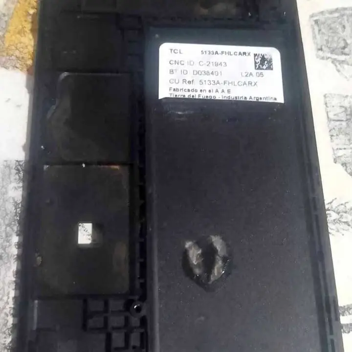 Alcatel 1 chasis marco + tapa placa flex flash