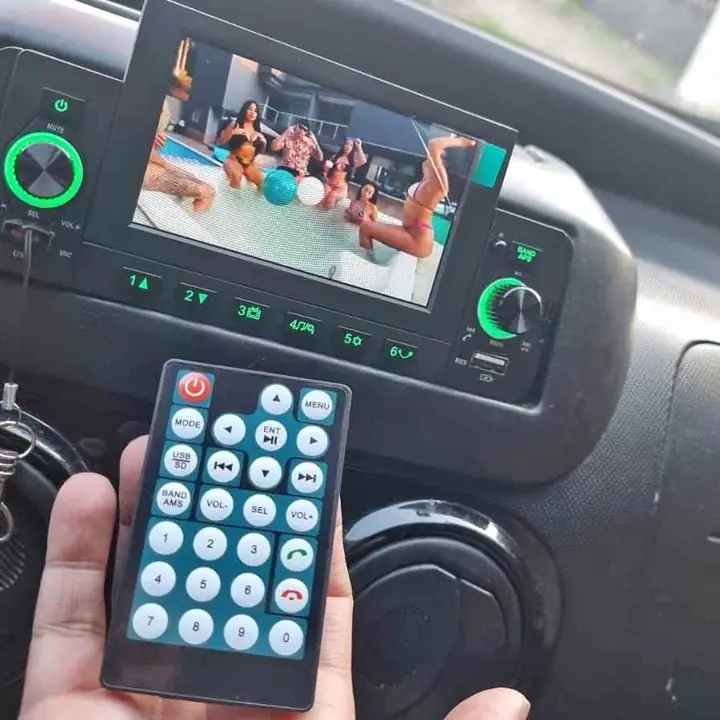 Stereo pantalla Bluetooth doble USB sistema duplicar pantalla fotos videos excelente calidad