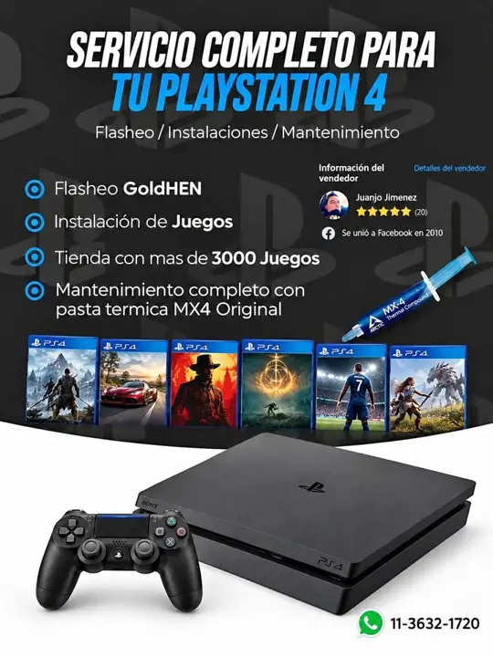Flasheo HEN PS4 Mantenimiento y Limpieza