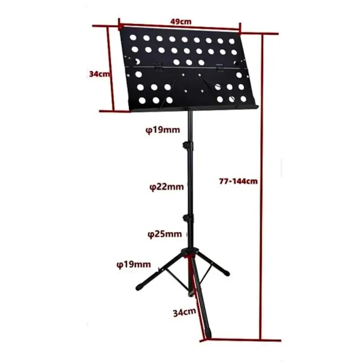 Atril para partituras con tripode 144 cm