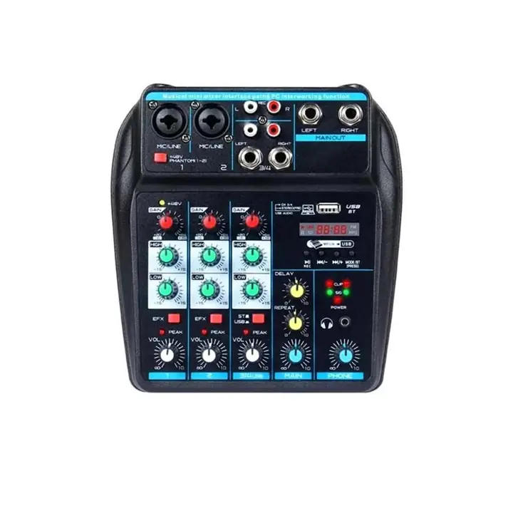 Consola mezcladora mifer de 4 canales ( sin fuente )