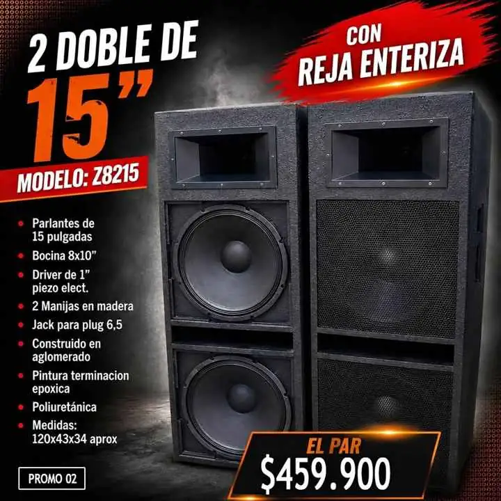 CoLumnas Doble de 15'' ------- Increible Promos Stock