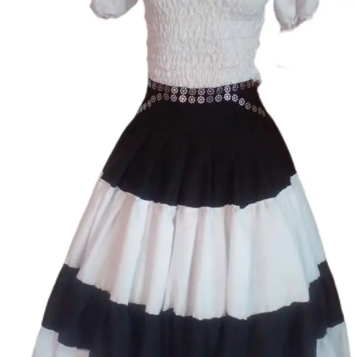 Pollera y blusa kimbanda folclore