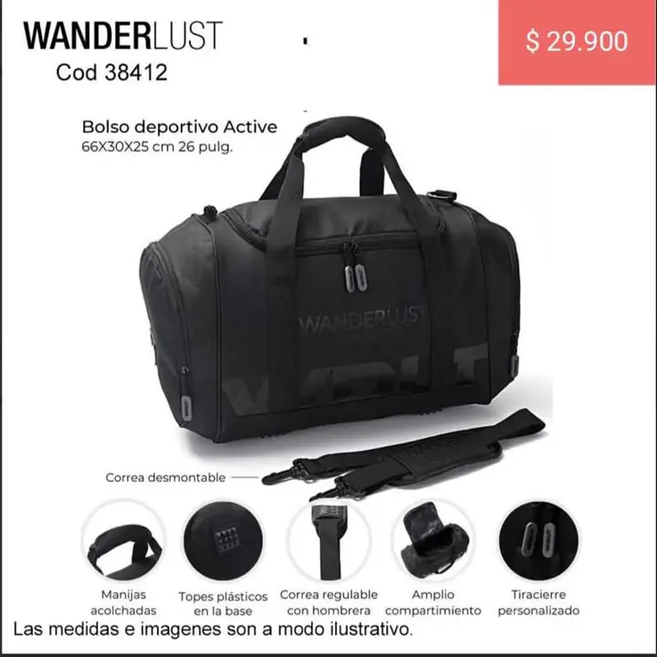 Bolsos de viaje. Pedido llega el 11/07/25