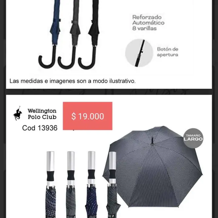 Paraguas varios. Mayo 2025