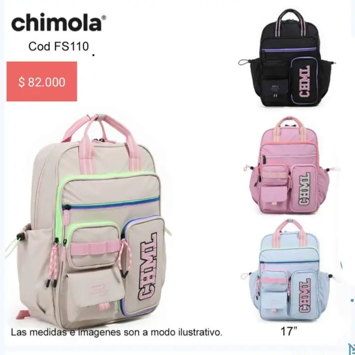 Mochilas escolares. Pedido llega viernes 16/01/26