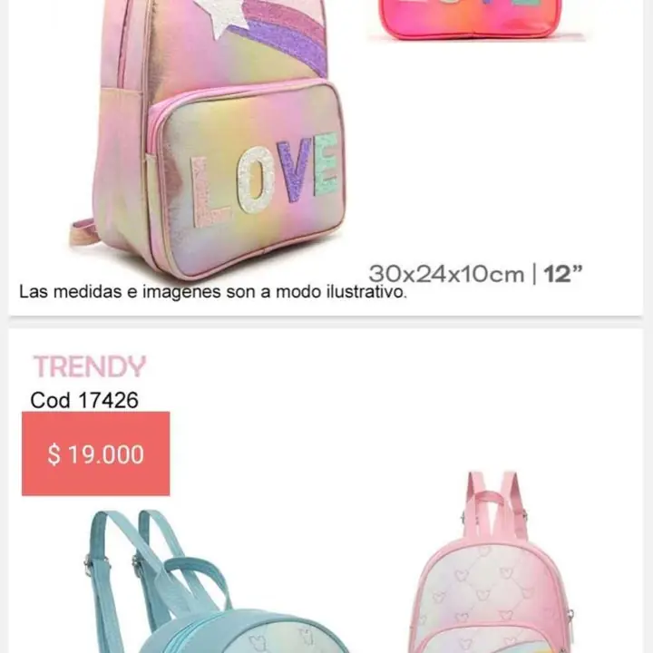 Carteras y Accesorios nenas. Pedido llega el 28/10/24