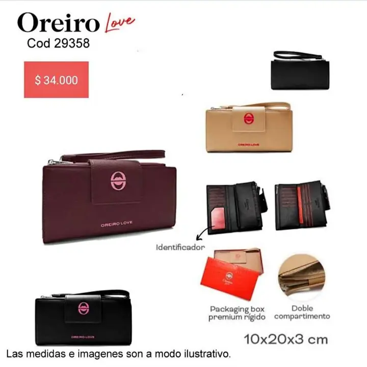 Billeteras las Oreiro. Entrega inmediata