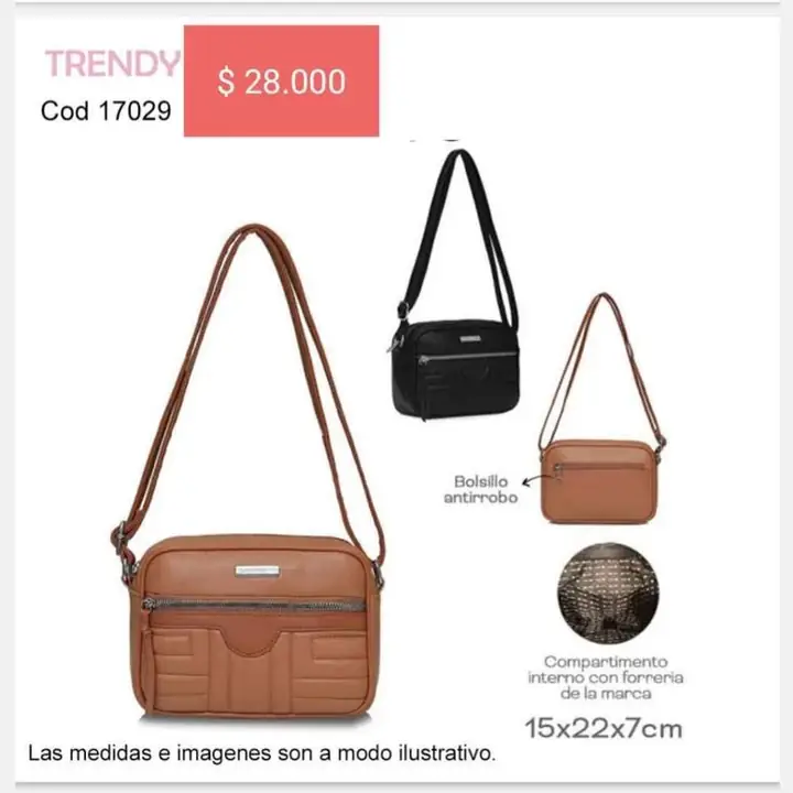 Bandoleras y carteras. Pedido llega el 28/10/24