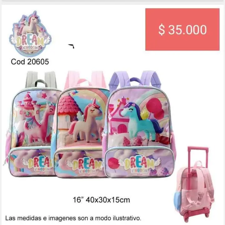 Mochilas nenas. Enero 2025. Pedido llega el 13/01/25