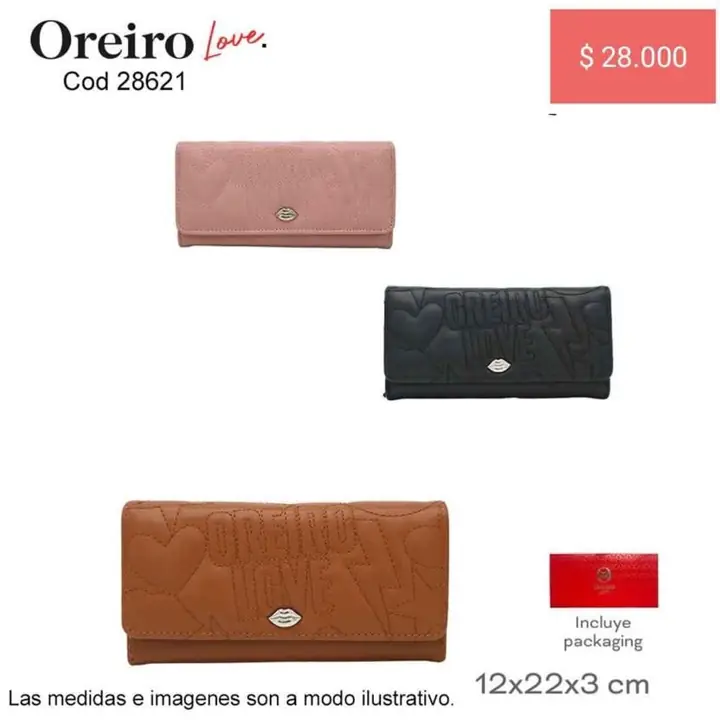 Billeteras mujer. Pedido llega STA rsa el 13/10/25