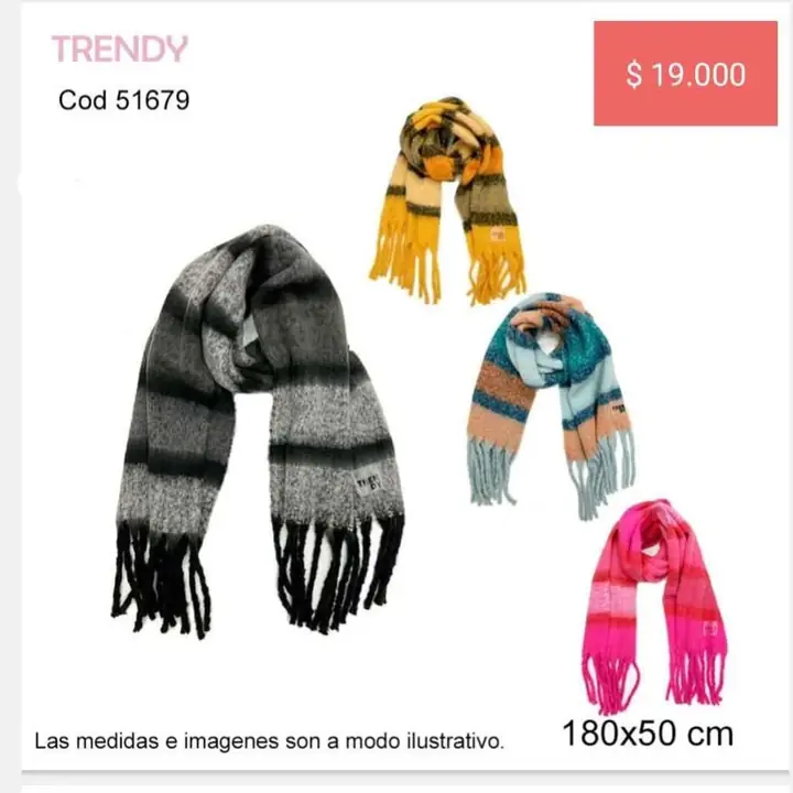 Bufandas, bufandones & pashminas. Junio 2024