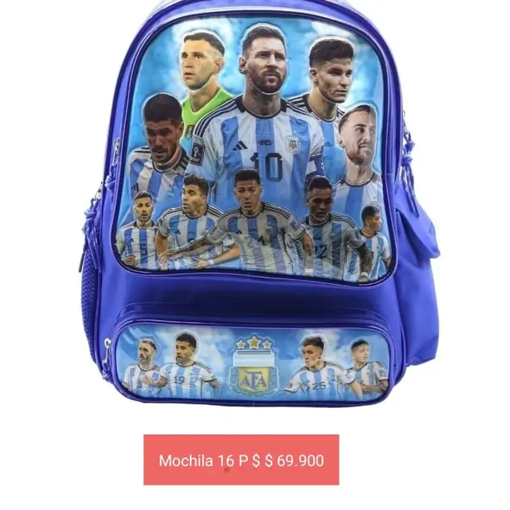 Mochilas fútbol. Febrero 2026