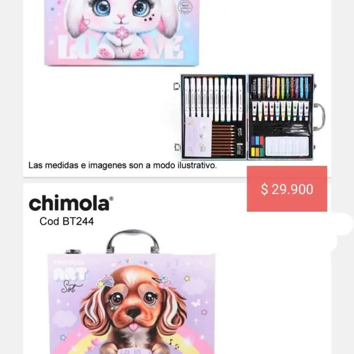Ser arte chimola y varios. Pedido llega el 04/04/25