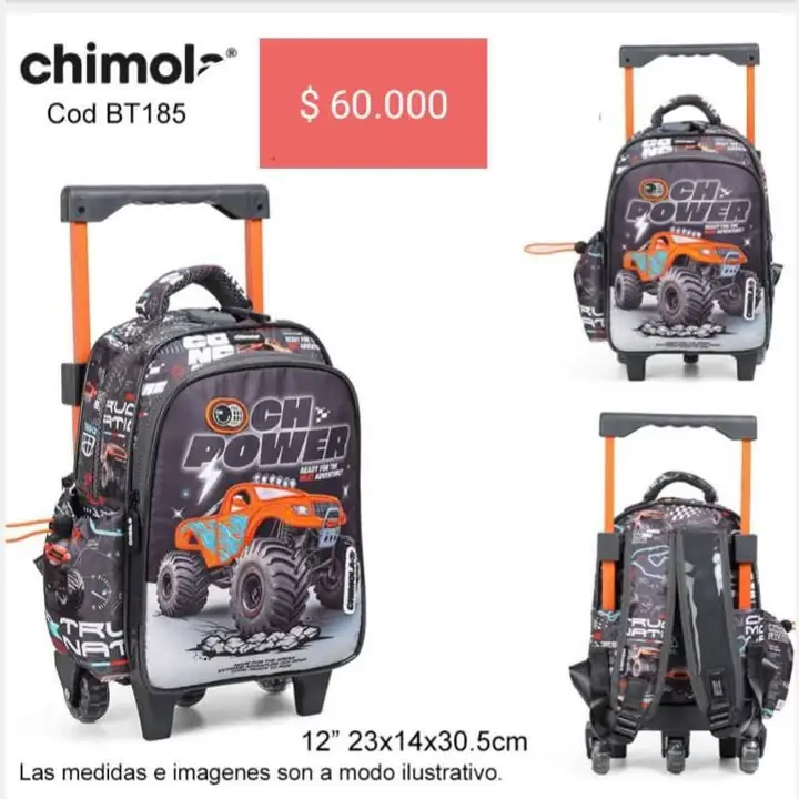 Mochilas con carrito varón. Pedido llega el 06/02/25
