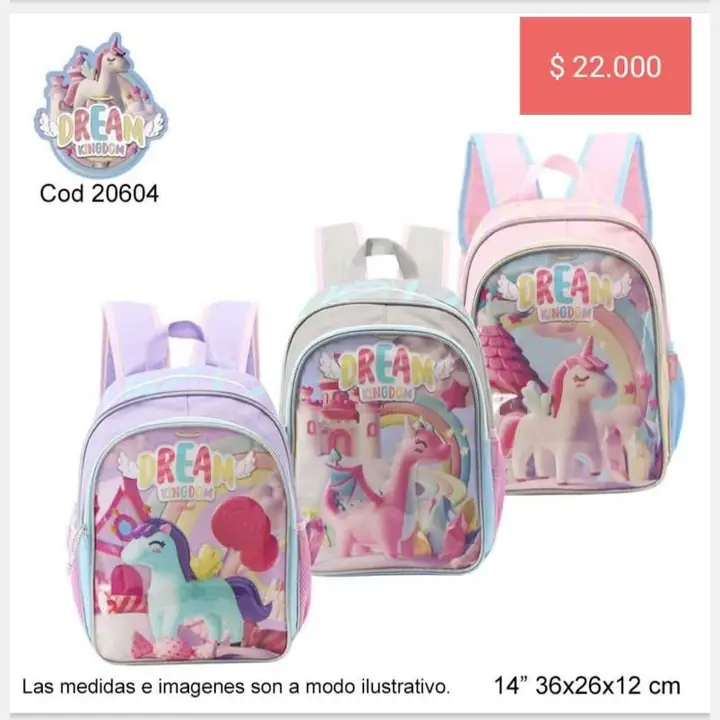 Mochilas infantiles. Reyes 2024