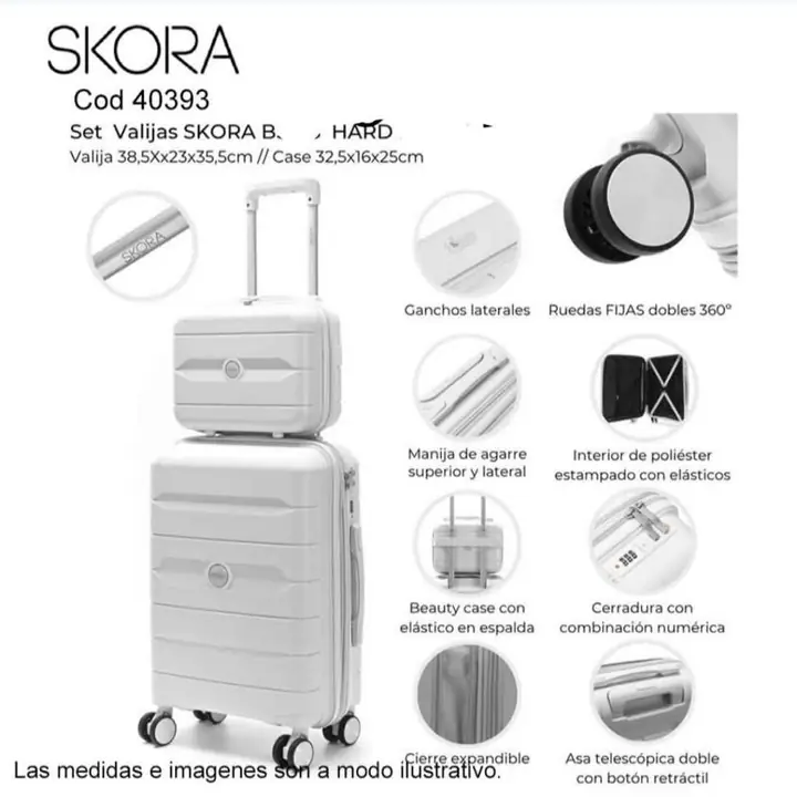 Valijas carry on. Septiembre 2025