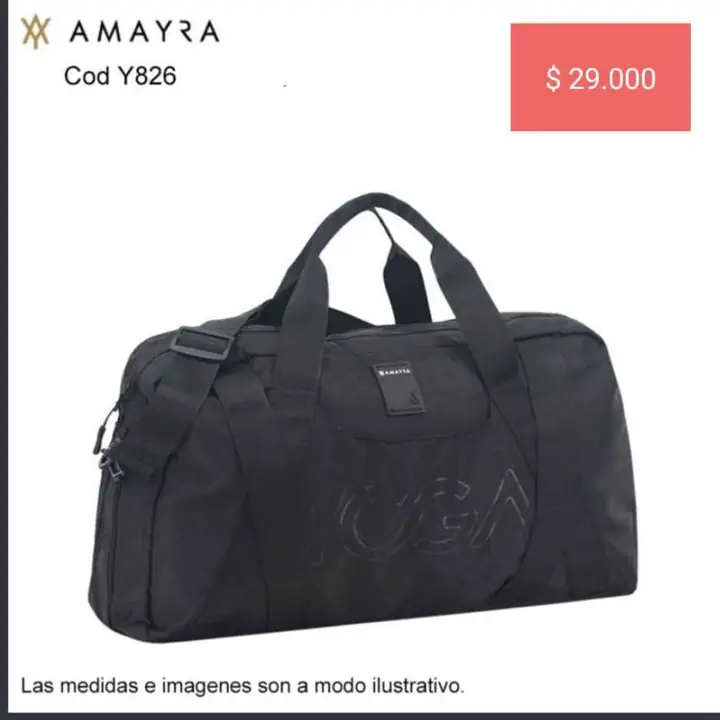 Bolsos deportivos. Septiembre 2026