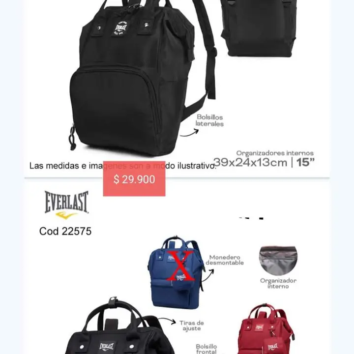 Mochilas boca de pez & mas