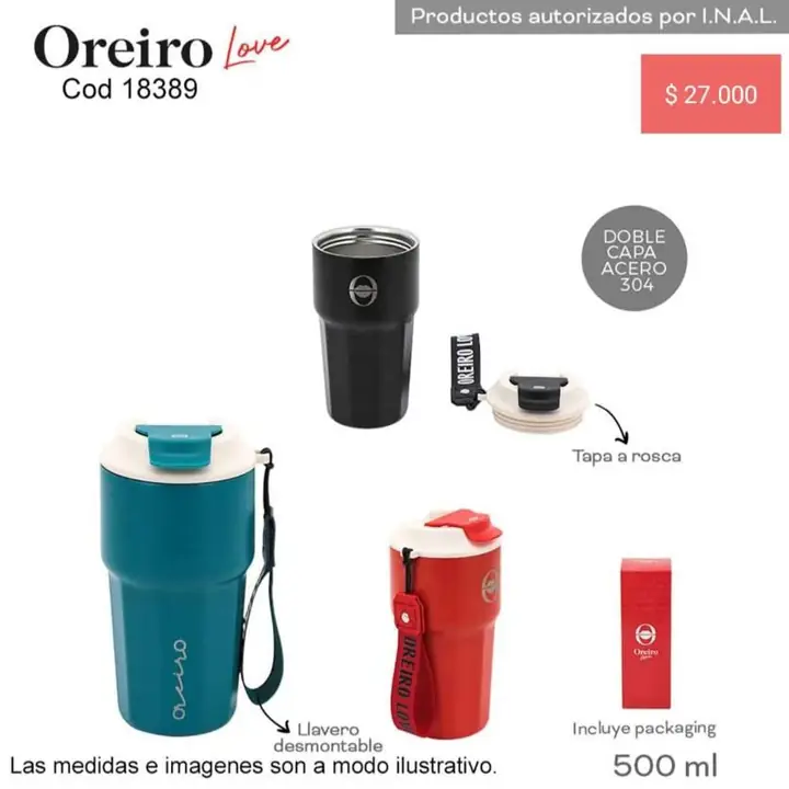 Botellas térmicas las Oreiro. Pedido llega STA rsa el 11/11/25