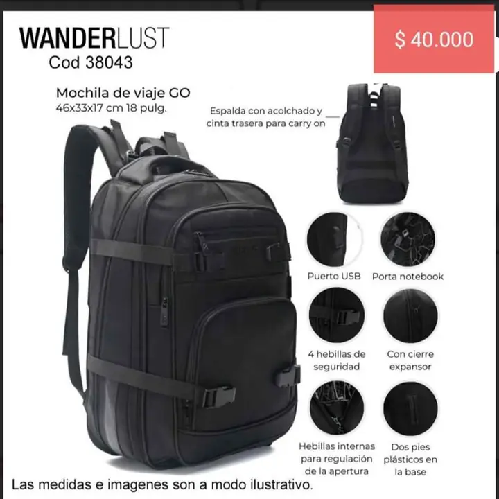 Mochilas de viaje & valijas. Hoy sale mayo 2025