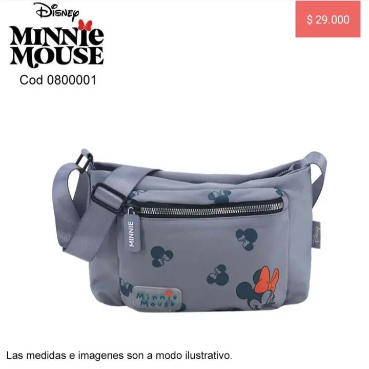 Bolsos urbanos & más. Mickey Minnie. Nac 25